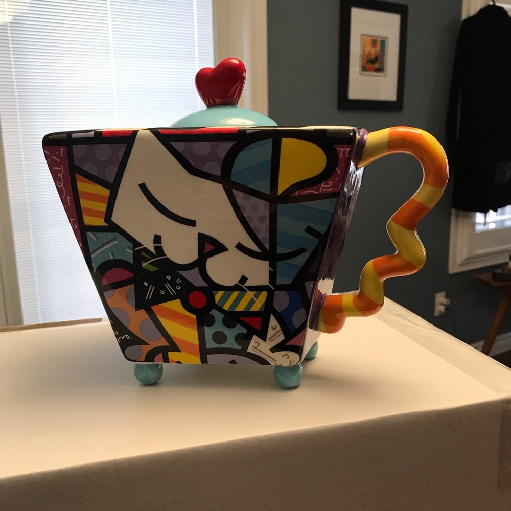 Romero Britto Cat Teapot